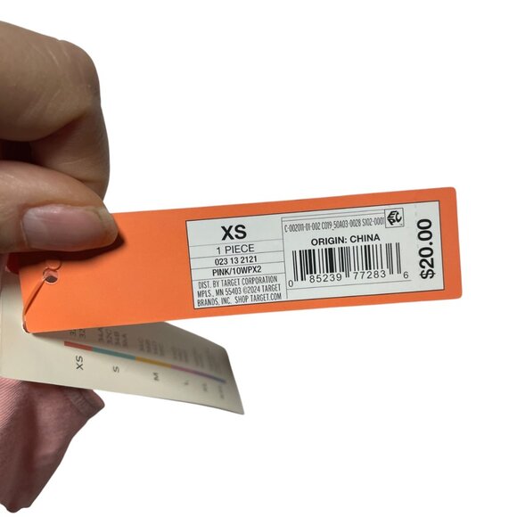 Colsie Pink One-Piece Bodysuit XS Adjustable Straps Keyhole Detail - Picture 4 of 4